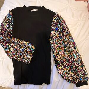 Dressy sequin top